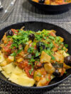 Easy Ratatouille with Poached Fish